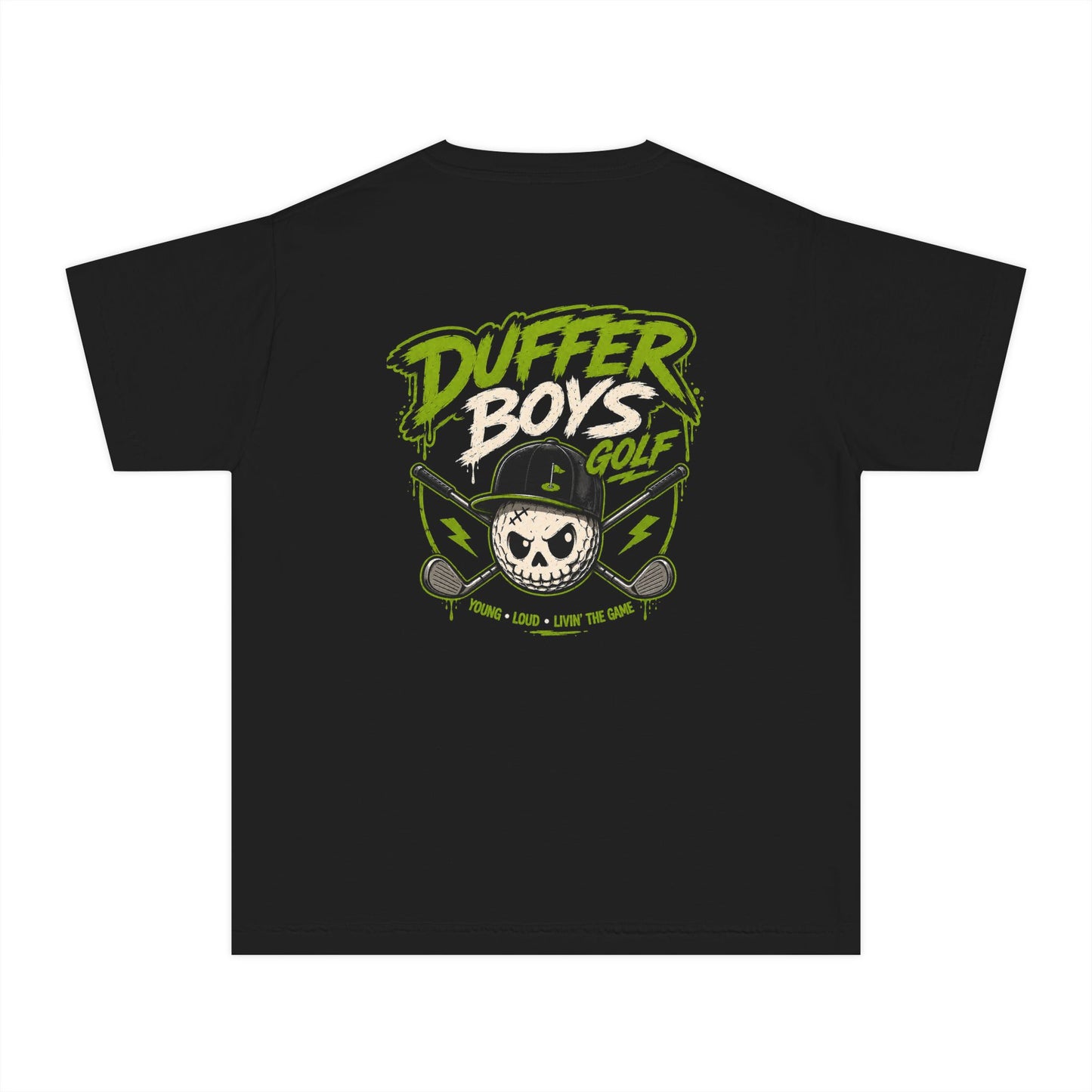 DufferBoys Golf Youth Tee — "Young and Loud"